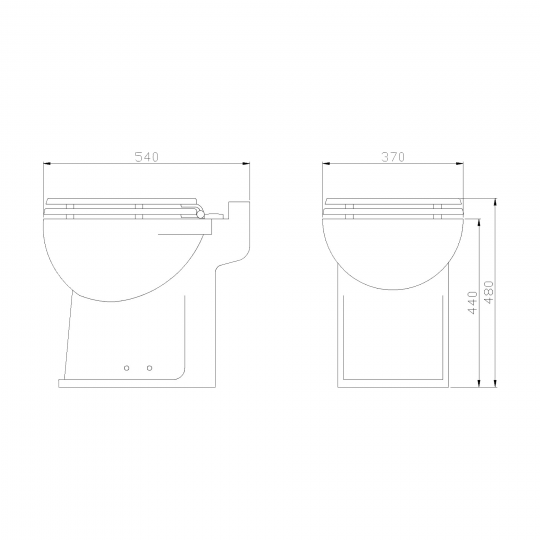 Cuvette WC Con Maceratore Integrato Ancoflow In Ceramica Bianca - Anconetti - WC Sospeso Con Trituratore