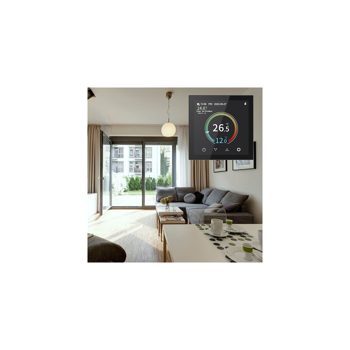 Thermostat-Connecté-Encastrable-plancher-chauffant-BSF-HYT001-WE